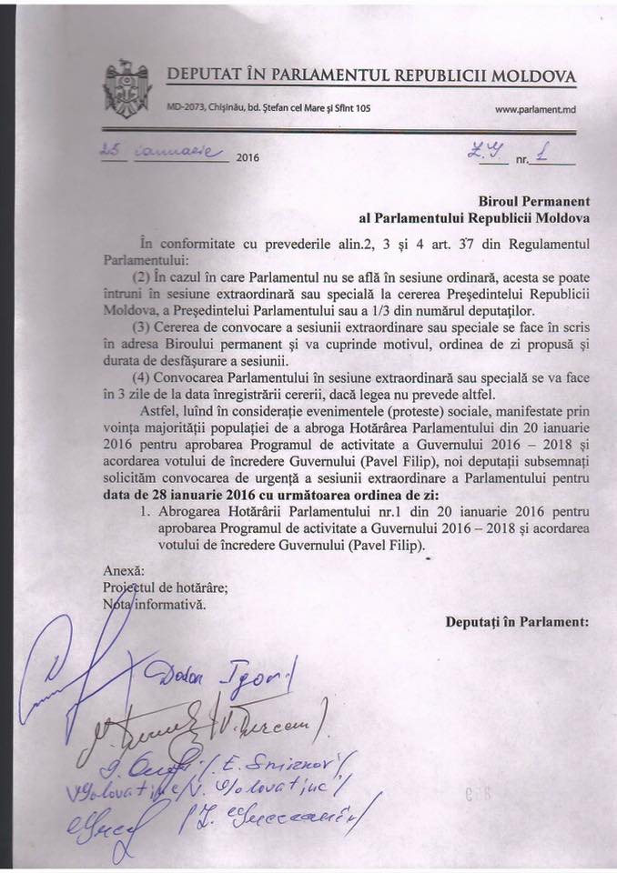 Socialiștii cer convocarea unei ședințe extraordinare a Parlamentului pe 28 ianuarie