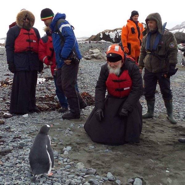 Patriarhul Kiril propovăduiește în Antarctida
