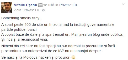 A spart peste 400 de site-uri ale instituțiilor guvernamentale. Apoi anunța proprietarii și după aceea publica pe blogul său