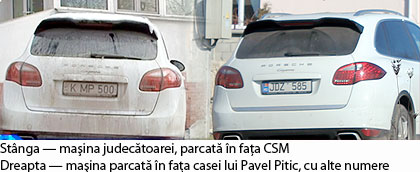 Magistrată de la CSM deţine un Porsche Cayenne cu numere per­so­na­li­zate