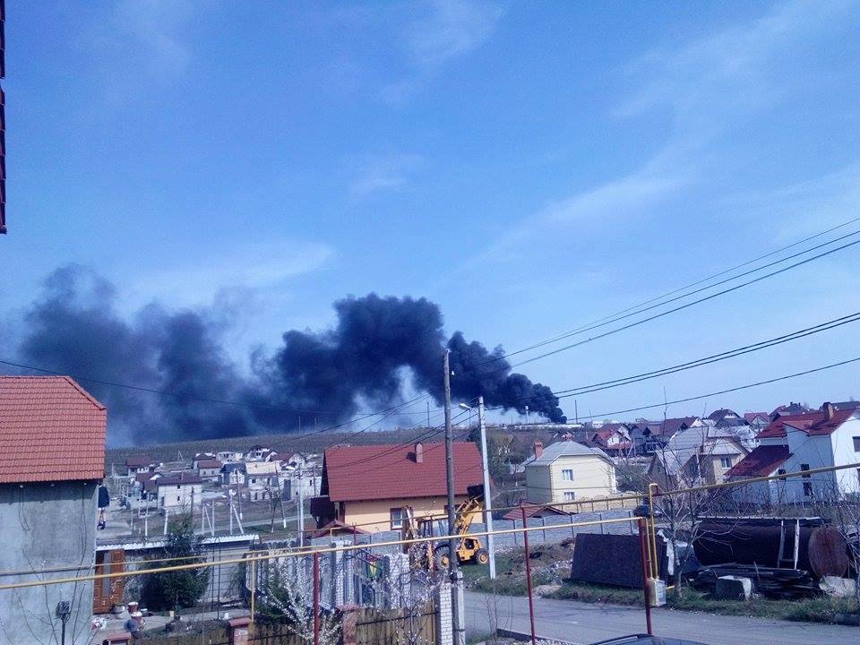 Incendiu în apropiere de terminalul vamal de la Cricova