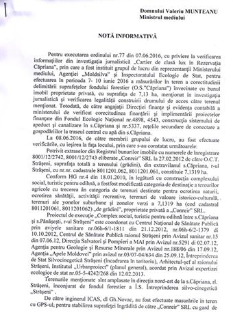 Ministrul Mediului oferă detalii despre complexul de vile ce se construiește la Căpriana