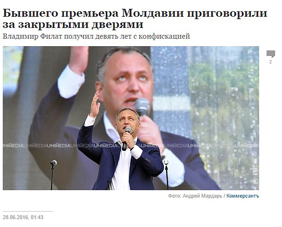 Gafă în presa rusă. Cine a fost condamnat în Republica Moldova