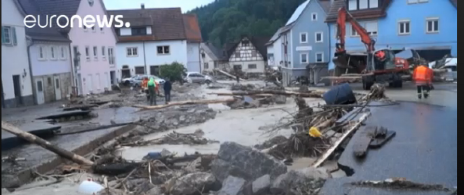 Inundaţii apocaliptice în Germania. Cel puţin patru persoane au murit