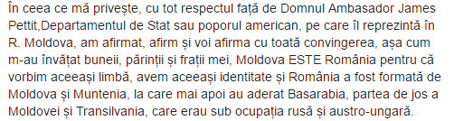 Ghimpu: Este profund regretabil că Ambasadorul SUA la Chișinău face asemenea afirmații