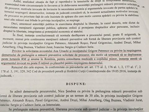 Grigore Petrenco nu a fost lăsat să meargă cu copilul său la București pentru un examen medical