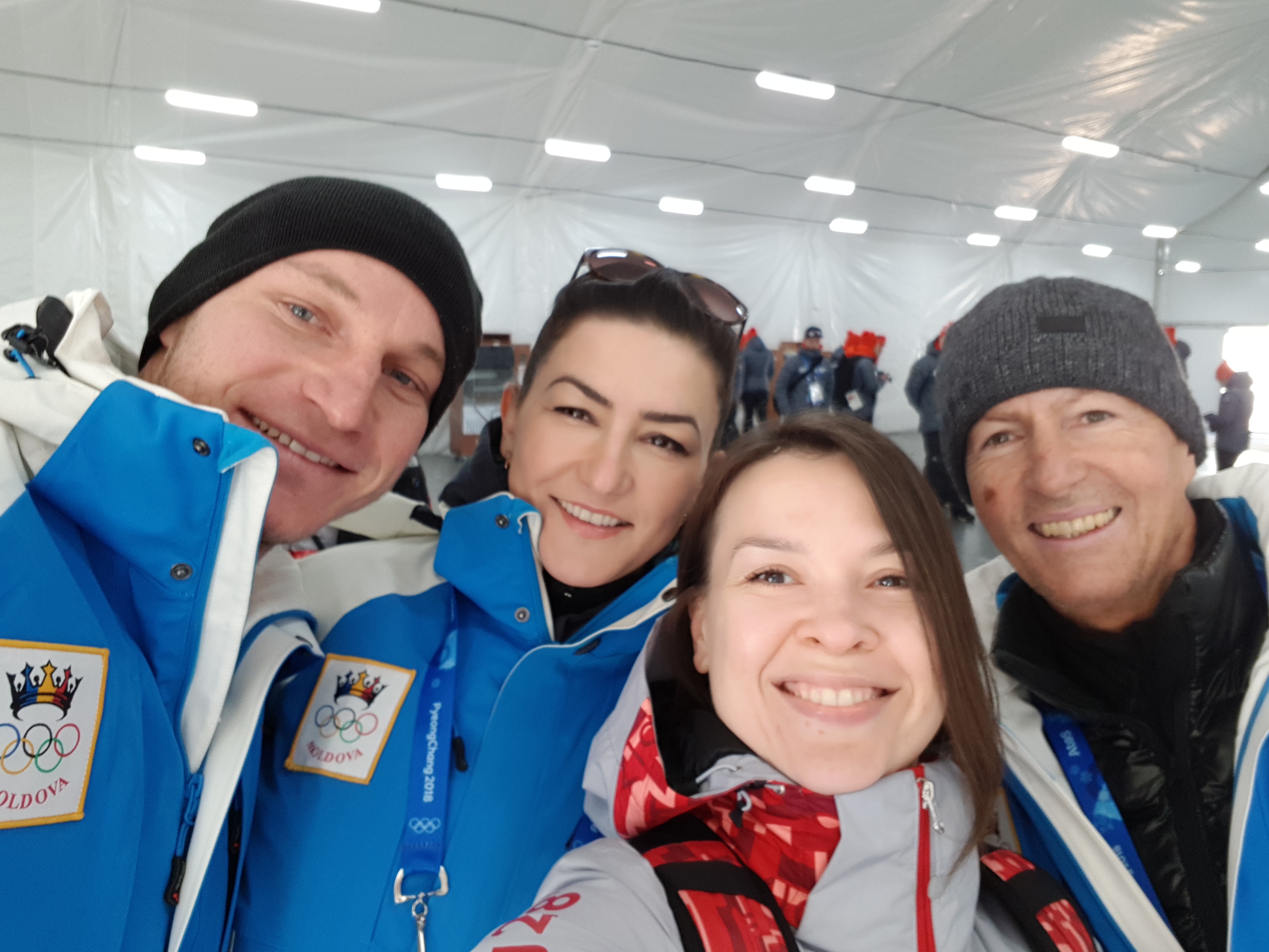 Sportivii moldoveni au ajuns în Satul Olimpic, în PyeongChang: A fost deja arborat drapelul R. Moldova