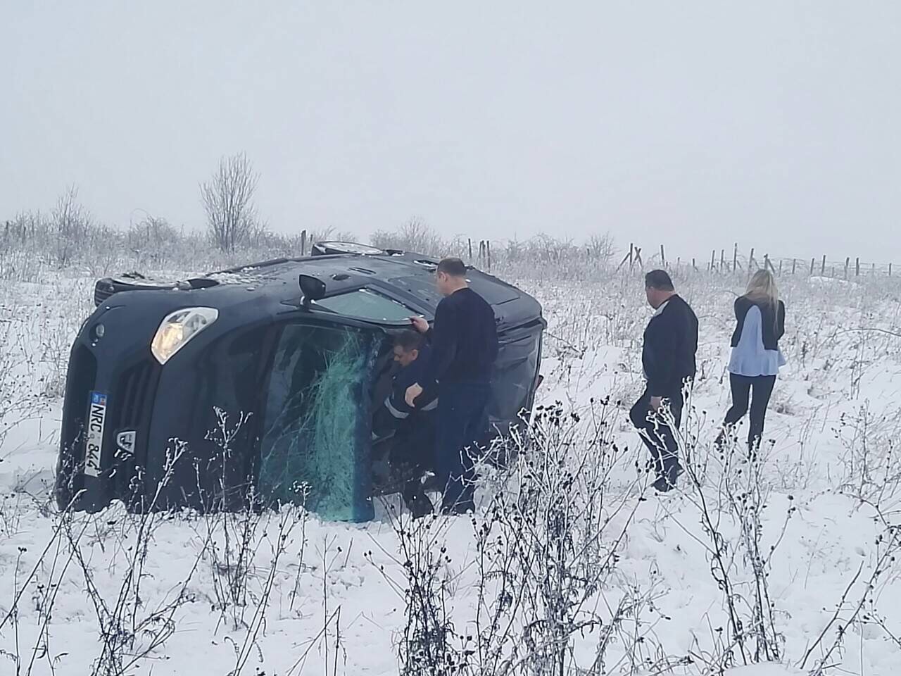 Accident pe traseul Chișinău-Bălți: Șeful DGSP, Marin Maxian, împreună cu un șef de direcție au salvat viața victimelor