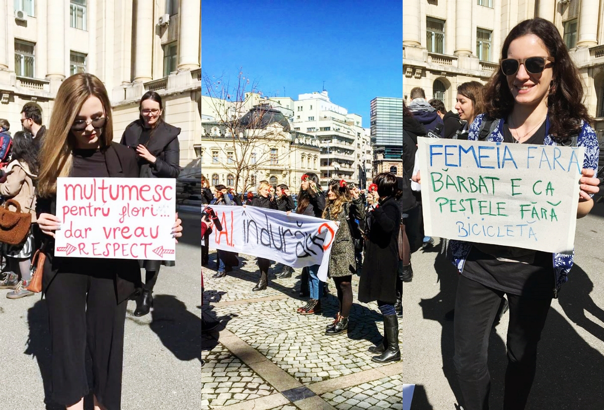 8 Martie în contraste la București: De la taverne cu flori, la haine negre, garoafe și femei în comunism