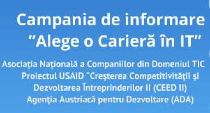 52 de licee din Moldova vor participa în cadrul Campaniei de informare „Alege o Carieră în IT” 52 de licee din Moldova vor participa în cadrul Campaniei de informare „Alege o Carieră în IT”