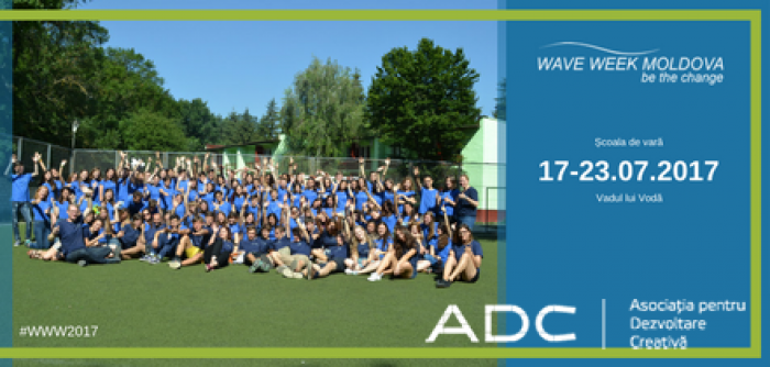 Școala de vară „Wave Week Moldova” 2017: Program care te va ajuta să faci schimbare în comunitatea ta Școala de vară „Wave Week Moldova” 2017: Program care te va ajuta să faci schimbare în comunitatea ta