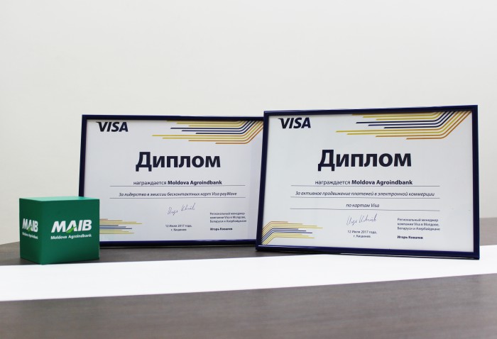 Activitatea MAIB, apreciată de Visa Activitatea MAIB, apreciată de Visa