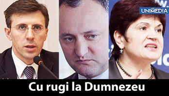 Chirtoacă, Dodon și Buliga - cu rugăciuni la Dumnezeu înainte de alegeri
