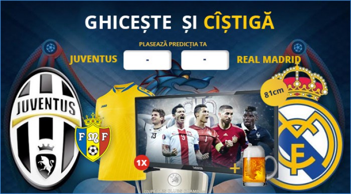 (concurs) Finala dintre Juventus Torino și Real Madrid iți aduce premii importante! (concurs) Finala dintre Juventus Torino și Real Madrid iți aduce premii importante!