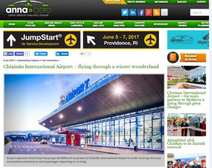 Decorul de iarnă inedit de la Aeroportul Chișinău, remarcat de portalurile de specialitate internaționale Decorul de iarnă inedit de la Aeroportul Chișinău, remarcat de portalurile de specialitate internaționale