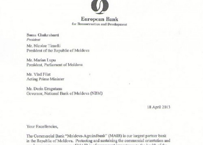 (doc) O scrisoare BERD anunță despre un nou ATAC în adresa MAIB (doc) O scrisoare BERD anunță despre un nou ATAC în adresa MAIB