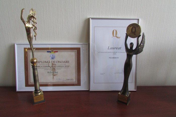 FinComBank - deținătoarea premiului Mercuriul de Aur 2016 FinComBank - deținătoarea premiului Mercuriul de Aur 2016