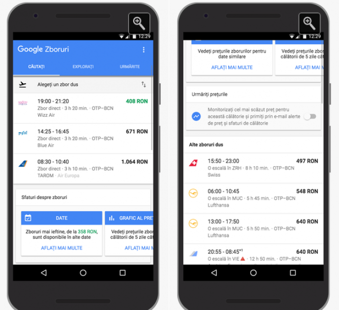 Google lansează serviciile Zboruri şi Destinaţii în România Google lansează serviciile Zboruri şi Destinaţii în România