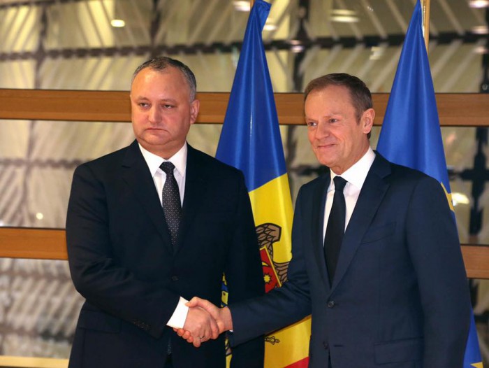 Igor Dodon către Donald Tusk: Reformele la Chișinău sunt mimate Igor Dodon către Donald Tusk: Reformele la Chișinău sunt mimate