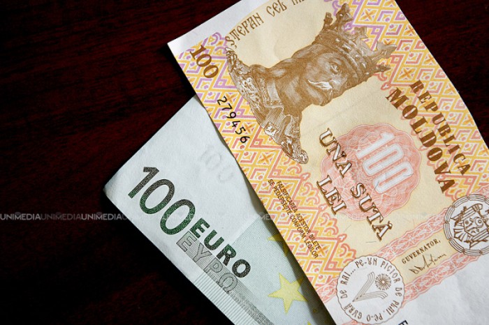Leul moldovenesc își întărește pozițiile în raport cu euro și dolarul. Cursul stabilit de BNM