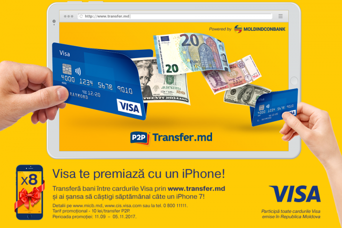 Visa te premiază cu un iPhone 7 Visa te premiază cu un iPhone 7