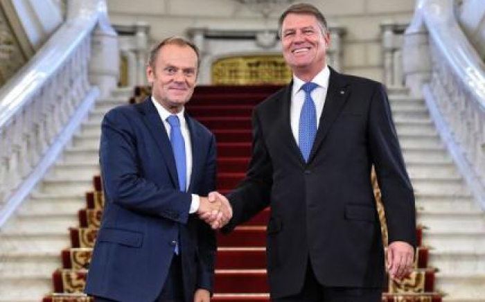 Președintele Consiliului European s-a întâlnit cu Klaus Iohannis la Palatul Cotroceni Președintele Consiliului European s-a întâlnit cu Klaus Iohannis la Palatul Cotroceni