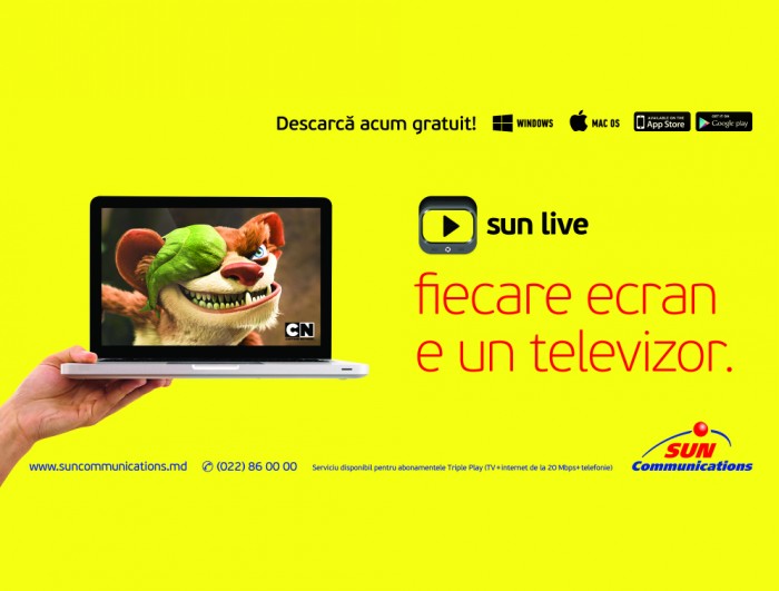 Sun Communications lansează, în premieră, un serviciu inovativ în televiziune – aplicația Sun Live Sun Communications lansează, în premieră, un serviciu inovativ în televiziune – aplicația Sun Live