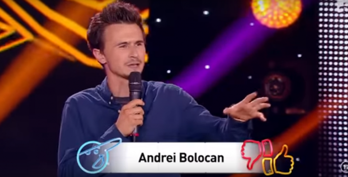 (video) Andrei Bolocan, la iUmor: „Când ai să crești mai mare șarpele tău o să intre în peșteră la Anastasia” (video) Andrei Bolocan, la iUmor: „Când ai să crești mai mare șarpele tău o să intre în peșteră la Anastasia”