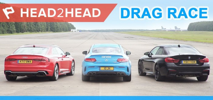 (video) Drag race: Care e mai rapid dintre un Audi RS 5, BMW M4 şi Mercedes-AMG C 63 S (video) Drag race: Care e mai rapid dintre un Audi RS 5, BMW M4 şi Mercedes-AMG C 63 S