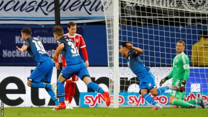 (video) Hoffenheim a furnizat surpriza etapei în Bundesliga! Echipa lui Julian Nagelsmann a învins-o pe campioana Bayern Munchen (video) Hoffenheim a furnizat surpriza etapei în Bundesliga! Echipa lui Julian Nagelsmann a învins-o pe campioana Bayern Munchen