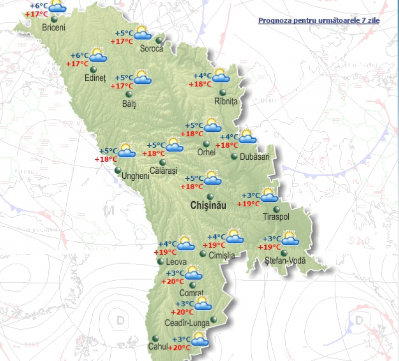 Meteorologii anunță soare și temperaturi de până la +20 de grade