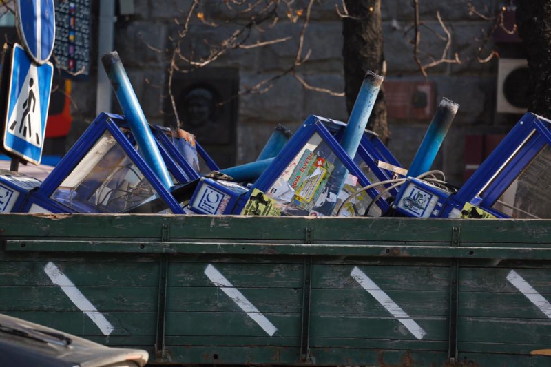 Taxafoanele din Chișinău sunt demontate