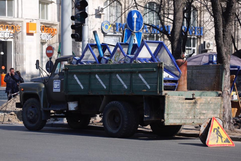 Taxafoanele din Chișinău sunt demontate