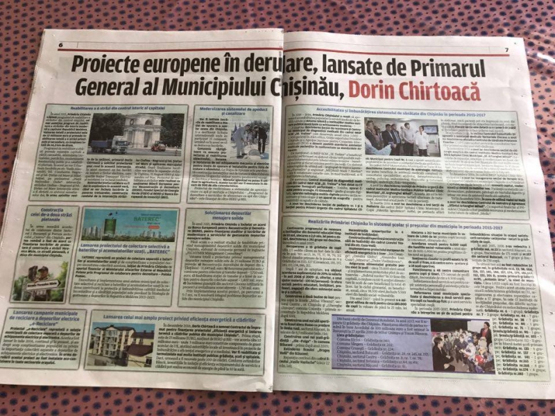Ziarul realizărilor lui Chirtoacă. PL a ințiat o campanie de informare
