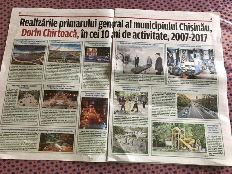Ziarul realizărilor lui Chirtoacă. PL a ințiat o campanie de informare