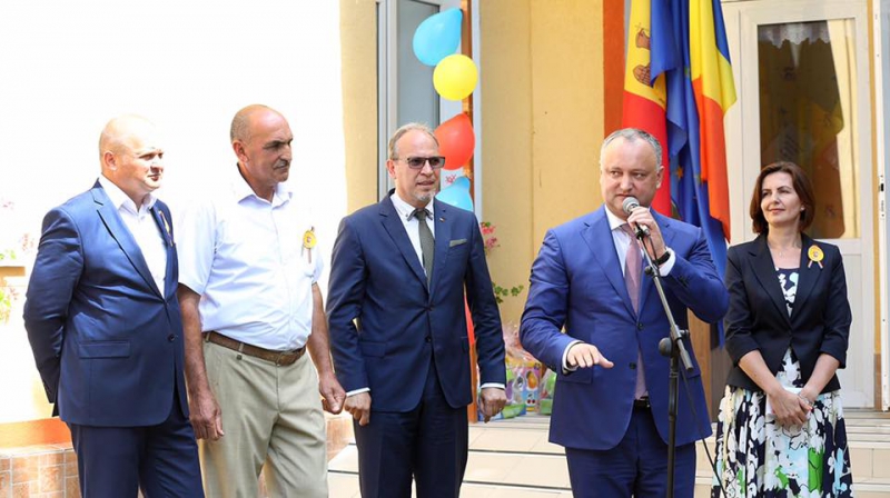 Dodon: Mulțumesc Guvernului României pentru redeschiderea grădiniței de la Sadova