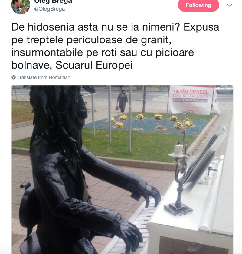 Un pianist va cânta continuu în centrul Capitalei. Despre ce e vorba
