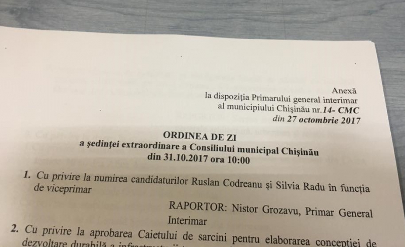 Caşu: Cine sunt candidaturile propuse în funcţie de viceprimar