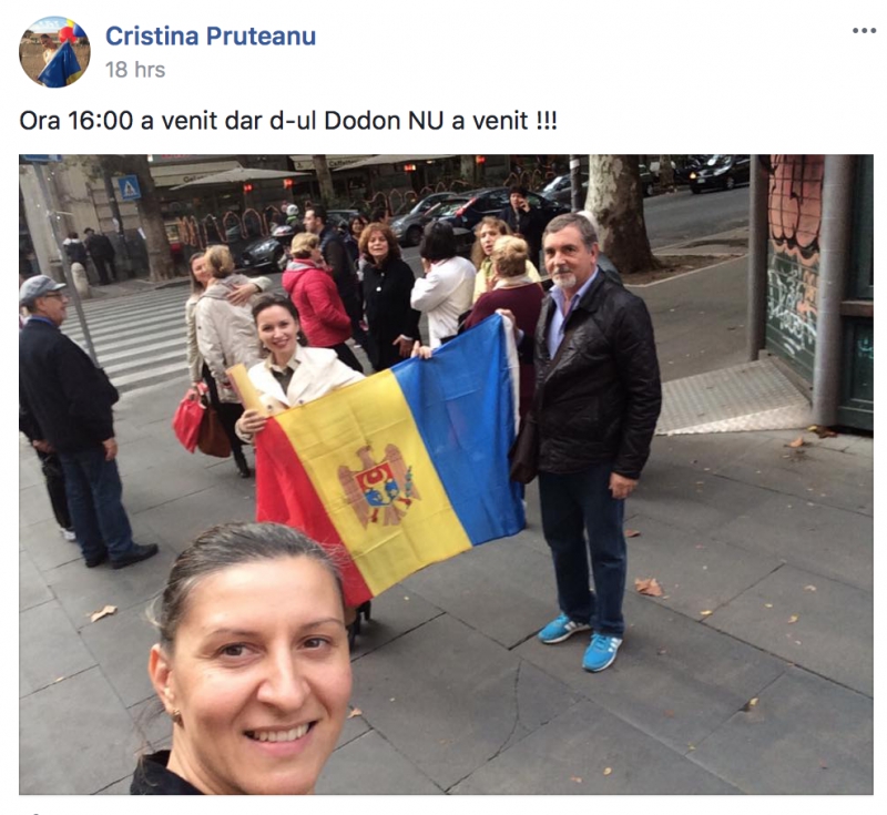 Italia: Moldovenii, nemulţumiţi că Dodon nu s-ar fi văzut cu ei