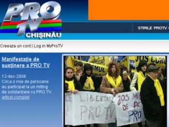 Licența Postului De Televiziune Protv Chișinău A Fost Prelungită