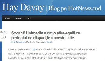 Amuzant Un Blogger Scrie Că Unimedia A Publicat O Stire Egală Cu