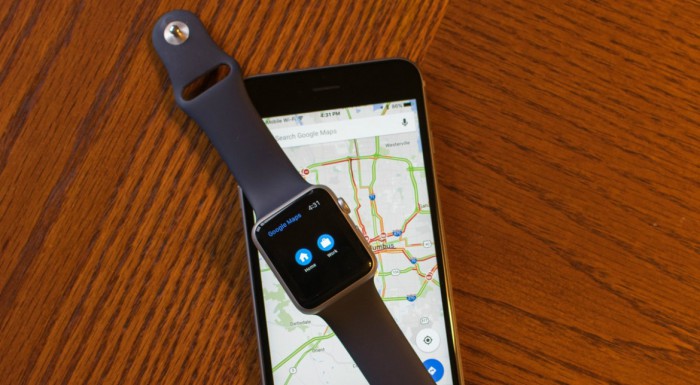 google maps apple watch 4