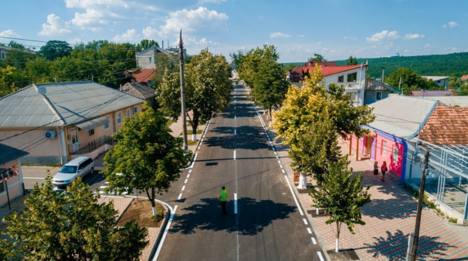 Strada centrală din Orhei se află în plină modernizare. Prima porțiune