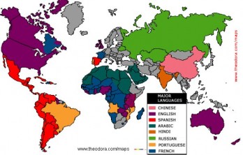 harta lumii medii geografice studiu) Peste jumătate dintre limbile lumii vor dispărea până la 